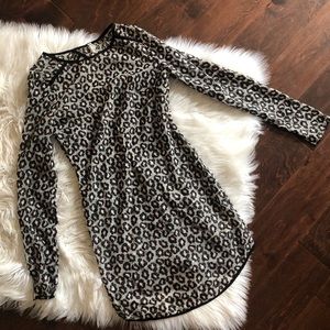 Free people sheer leopard cheetah dress size xs